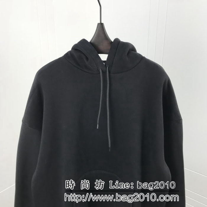 BALENCIAGA巴黎世家 18ss秋冬新款 背後字母印花連帽衛衣 定制面料 內裏抓絨 原版複刻 原版os超大版型 男女同款 ydi2476